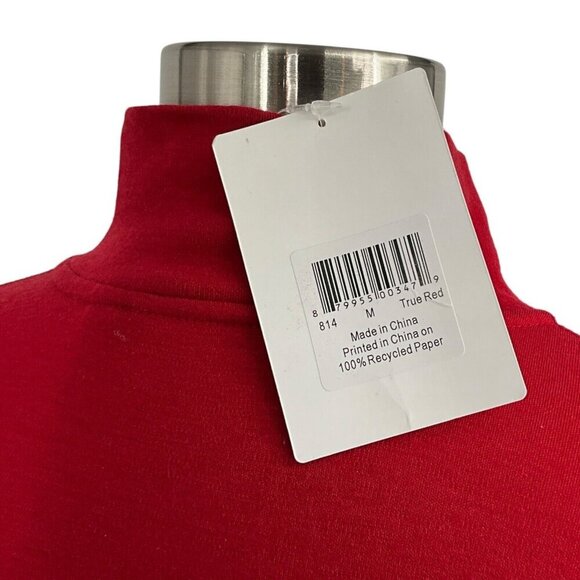 NWT Minus33 Midweight Thermal 1/4 Zip Base Layer Top Red Size M 100% Merino Wool - Picture 10 of 16